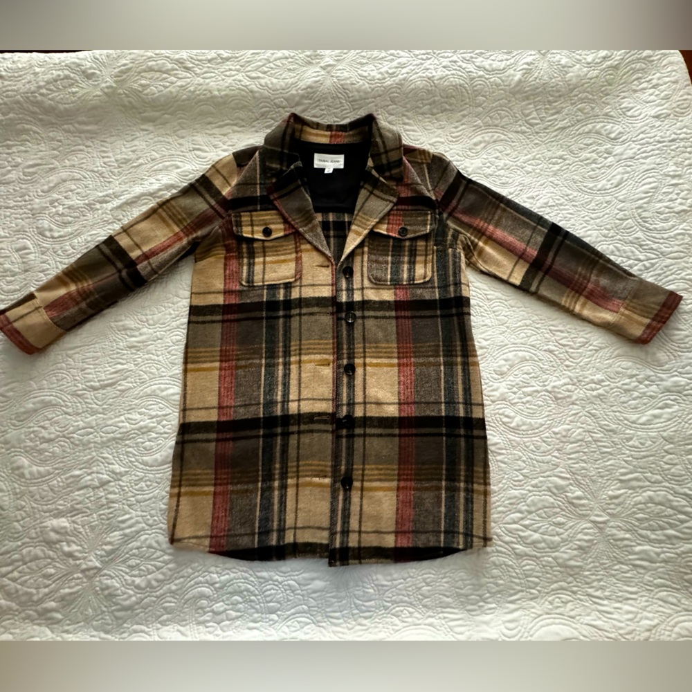 Soft Flannel Plaid Coat - Never worn, excellent condition
